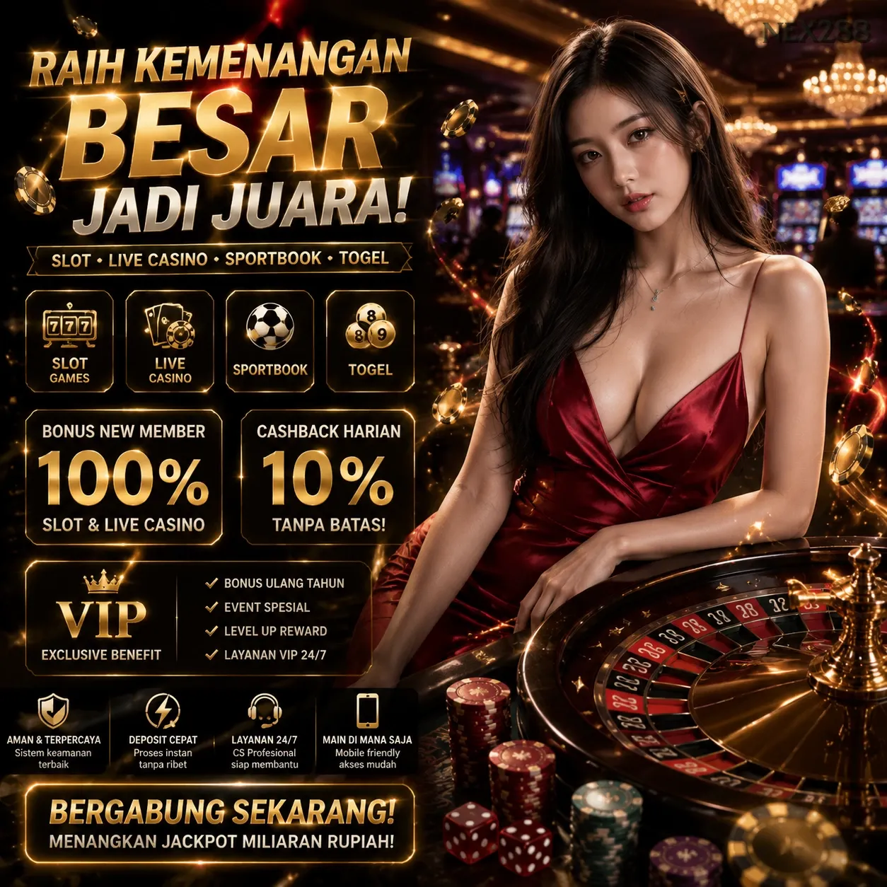 Ikon aplikasi nex288 resmi